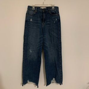 Ella Moss Cropped Wide Leg Jeans